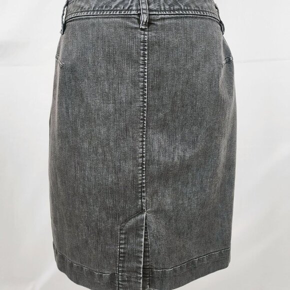 Kenneth Cole Reaction Women's Gray Short Denim Skirt Size 14 - Picture 4 of 4